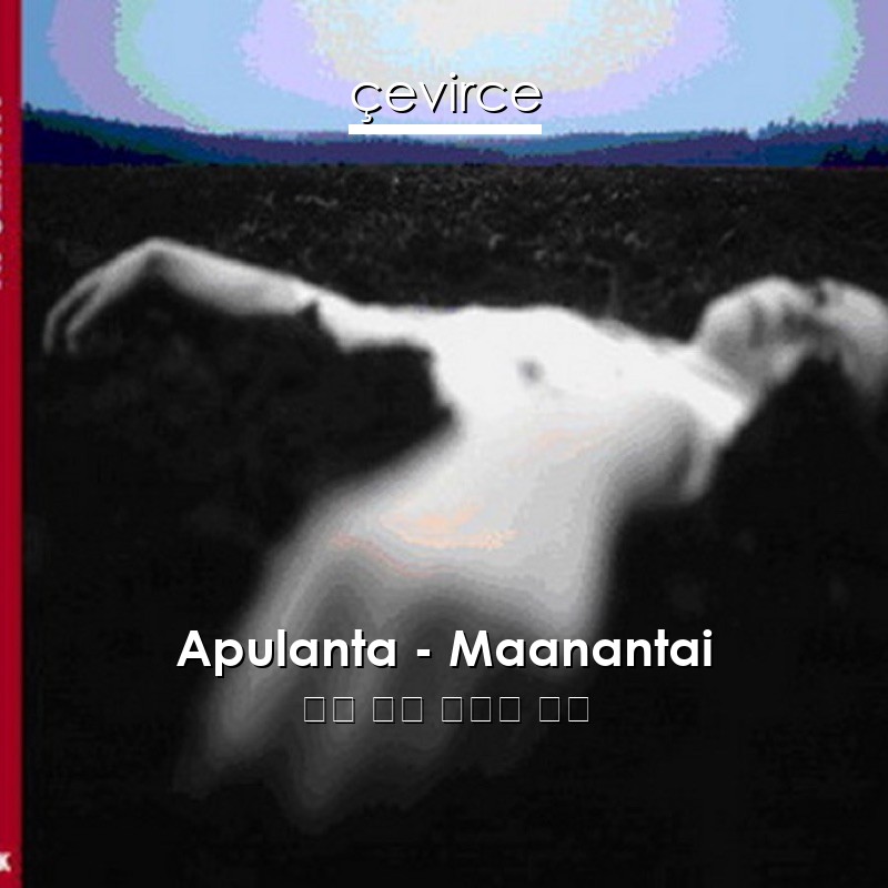 Apulanta – Maanantai 芬蘭 歌詞 中國人 翻譯