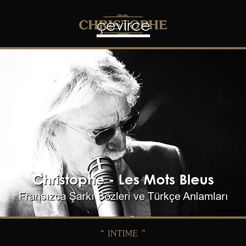 Christophe – Les Mots Bleus Fransızca Şarkı Sözleri Türkçe Anlamları