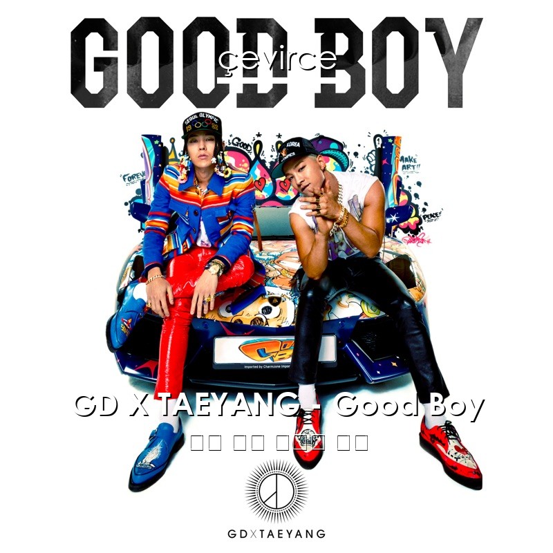 GD X TAEYANG – Good Boy 英語 歌詞 中國人 翻譯