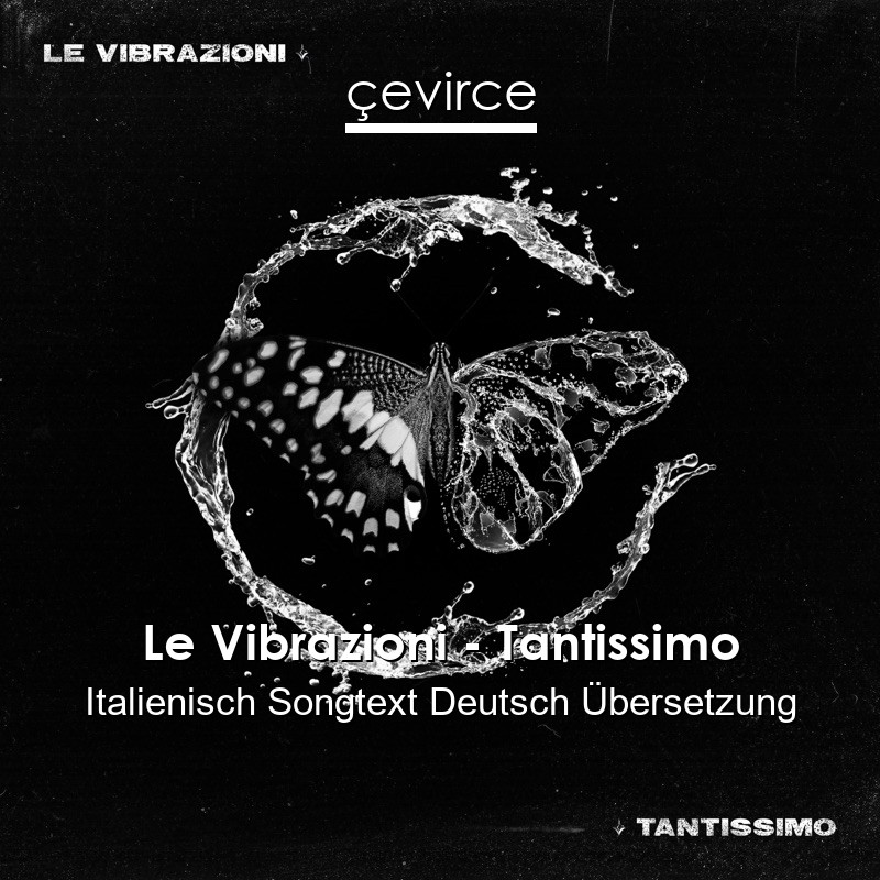 Le Vibrazioni – Tantissimo Italienisch Songtext Deutsch Übersetzung