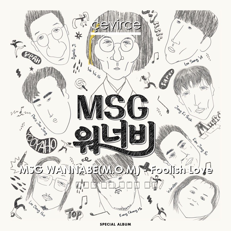 MSG WANNABE(M.O.M) – Foolish Love 韓國人 歌詞 中國人 翻譯