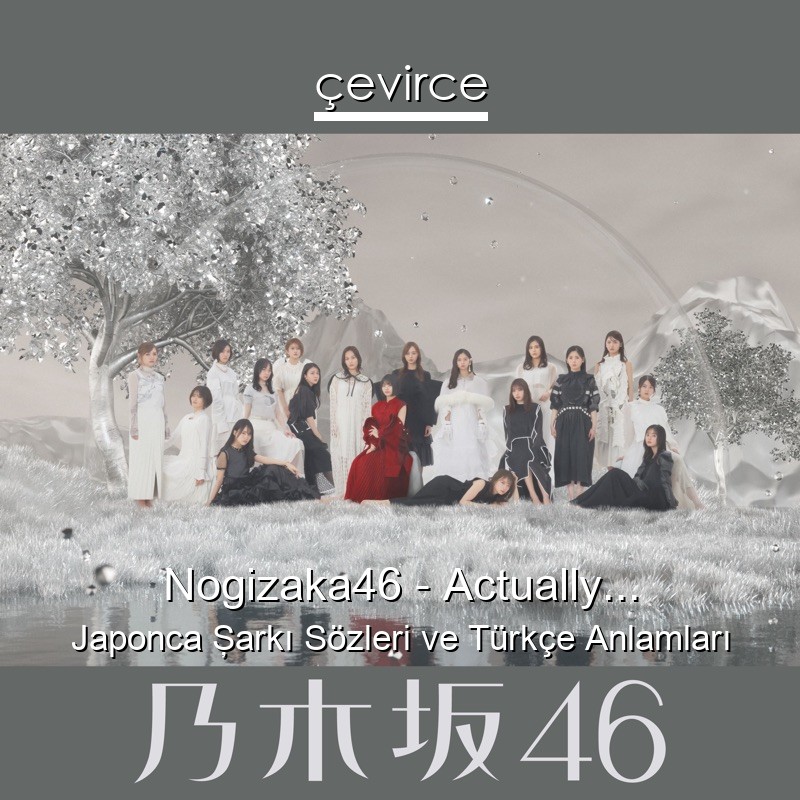 Nogizaka46 – Actually… Japonca Şarkı Sözleri Türkçe Anlamları