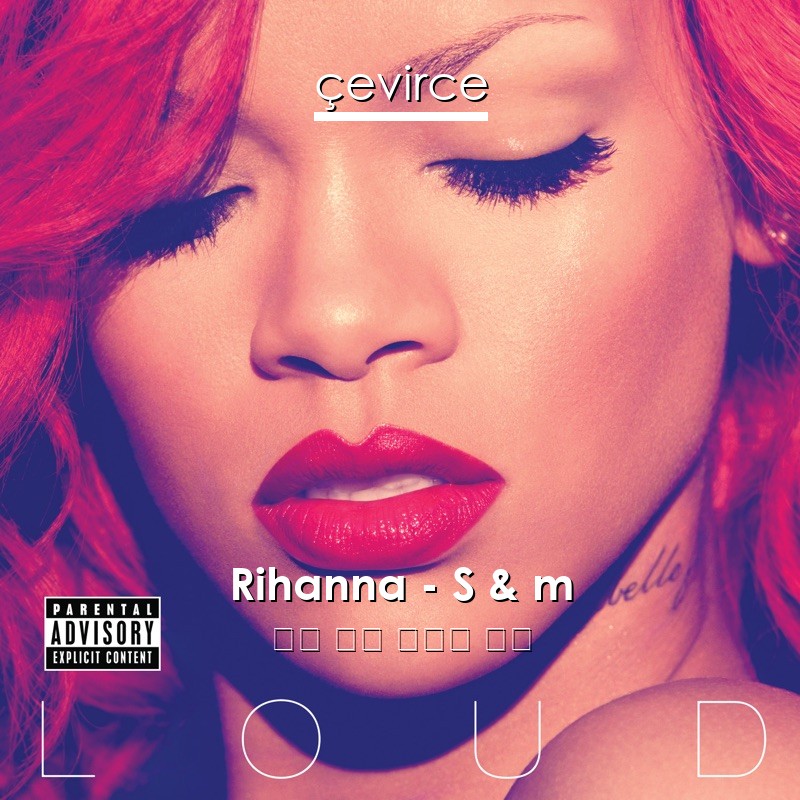 Rihanna – S & m 英語 歌詞 中國人 翻譯