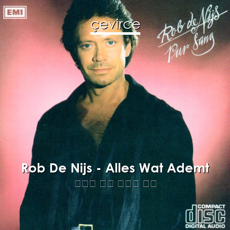 Rob De Nijs – Alles Wat Ademt 荷蘭語 歌詞 中國人 翻譯
