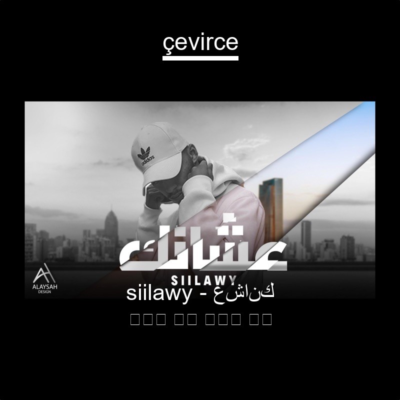 siilawy – عشانك 阿拉伯 歌詞 中國人 翻譯