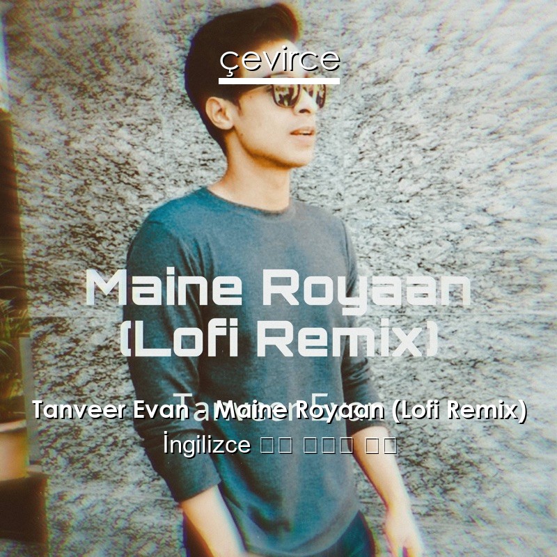 Tanveer Evan – Maine Royaan (Lofi Remix)  歌詞 中國人 翻譯