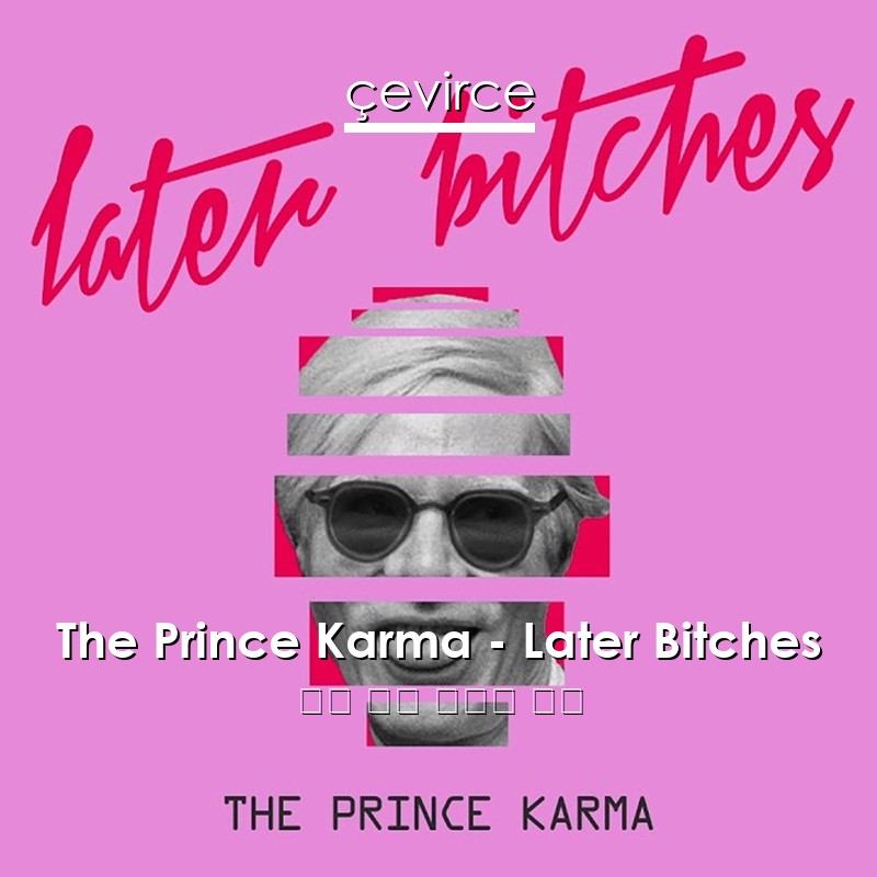 The Prince Karma – Later Bitches 英語 歌詞 中國人 翻譯