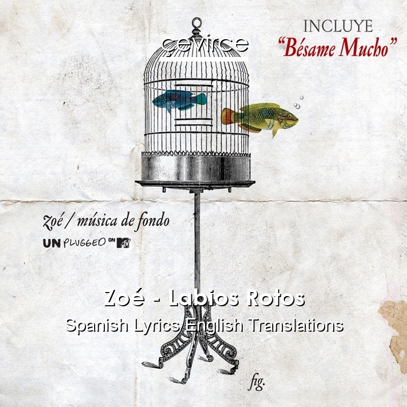Zoé – Labios Rotos Spanish Lyrics English Translations