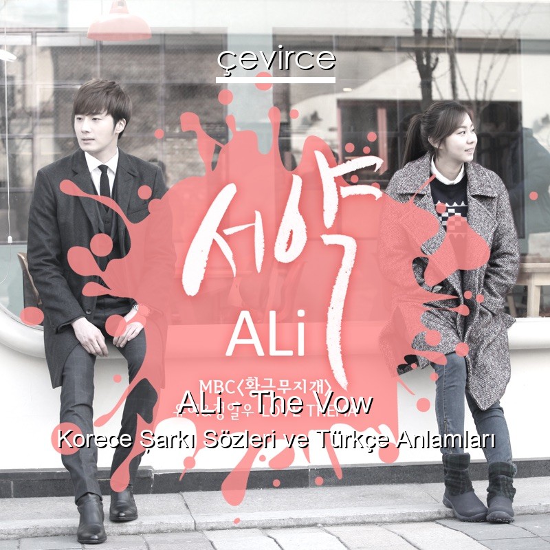 ALi – The Vow Korece Şarkı Sözleri Türkçe Anlamları