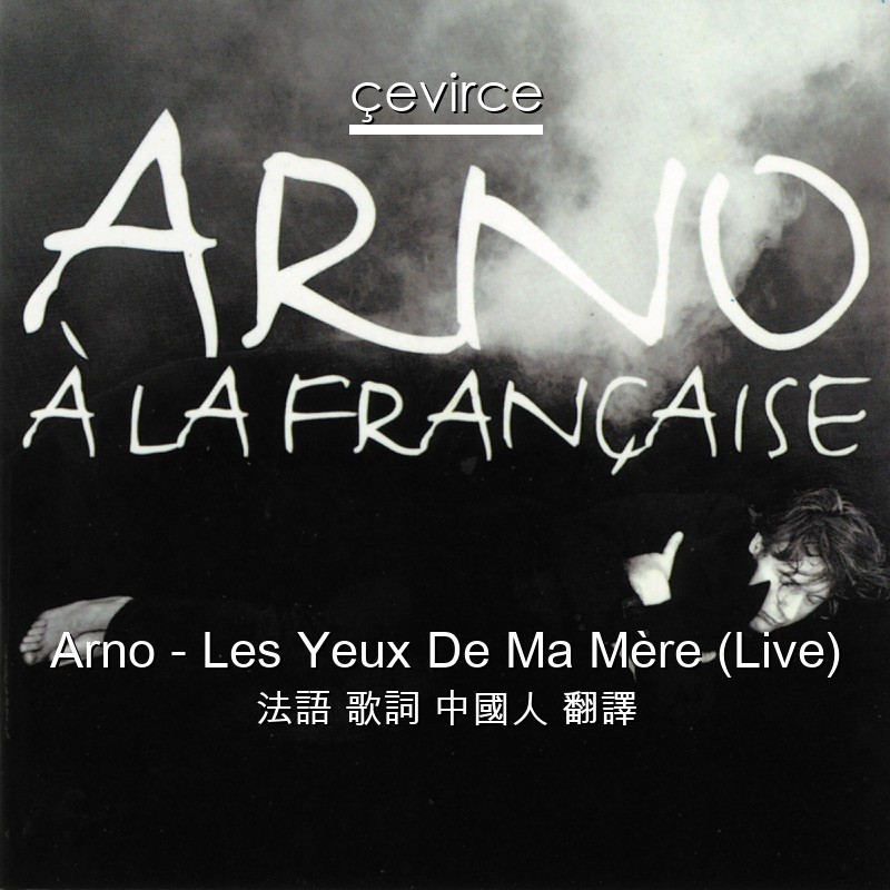 Arno – Les Yeux De Ma Mère (Live) 法語 歌詞 中國人 翻譯