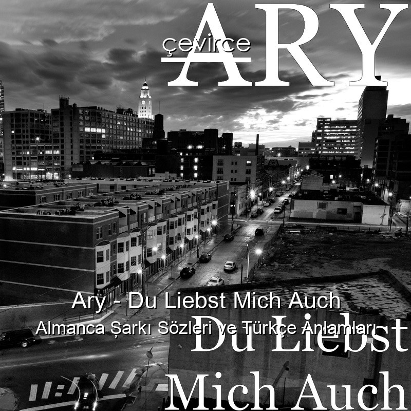 Ary – Du Liebst Mich Auch Almanca Şarkı Sözleri Türkçe Anlamları