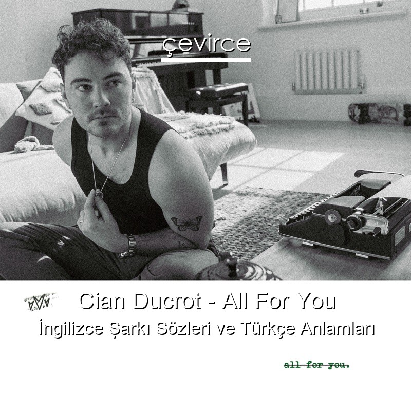 Cian Ducrot – All For You İngilizce Şarkı Sözleri Türkçe Anlamları