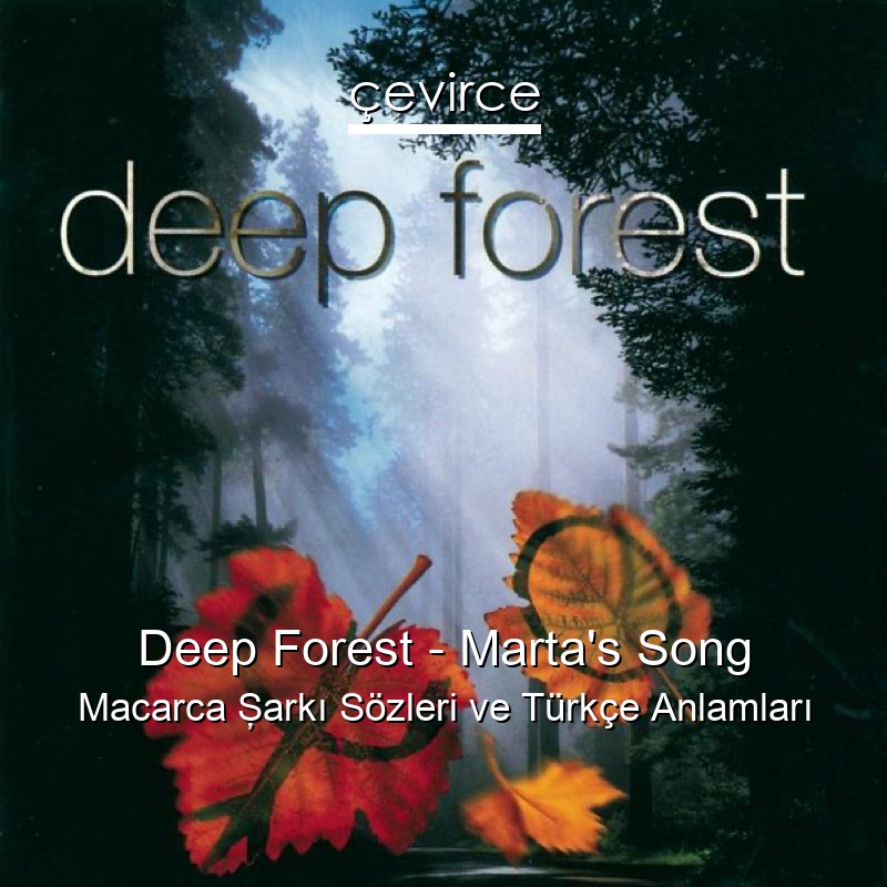 Deep Forest – Marta’s Song Macarca Şarkı Sözleri Türkçe Anlamları