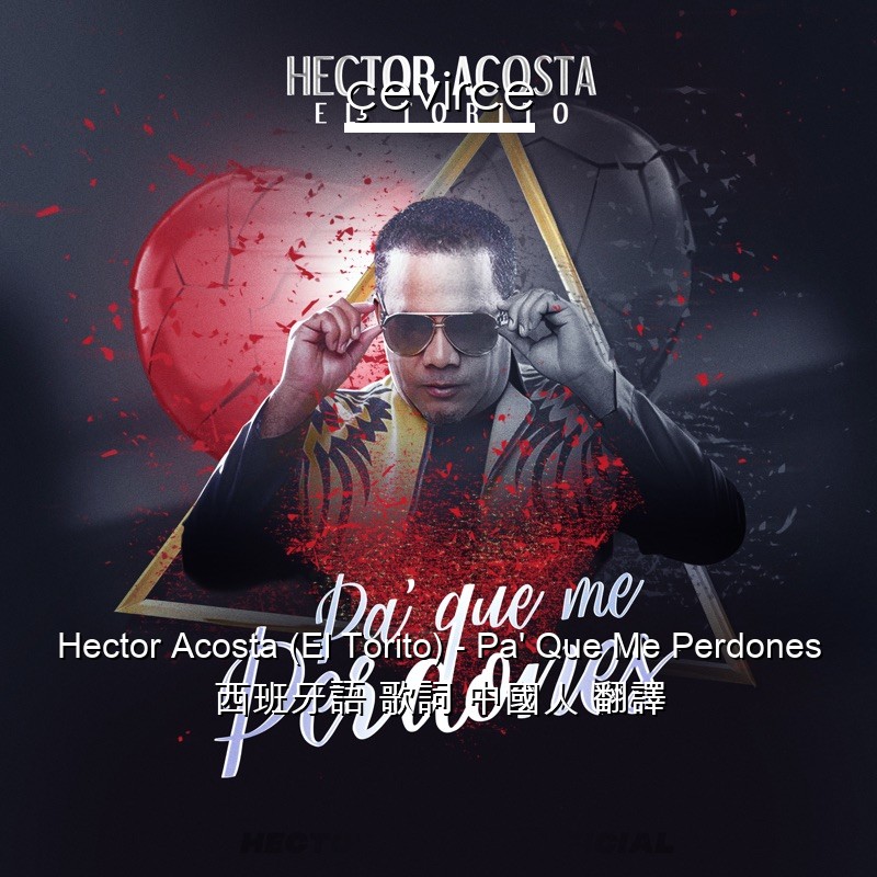 Hector Acosta (El Torito) – Pa’ Que Me Perdones 西班牙語 歌詞 中國人 翻譯