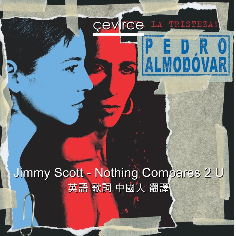 Jimmy Scott – Nothing Compares 2 U 英語 歌詞 中國人 翻譯