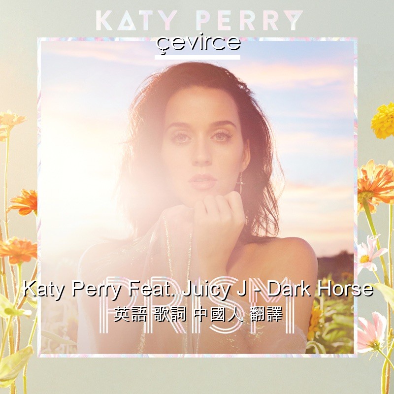 Katy Perry Feat. Juicy J – Dark Horse 英語 歌詞 中國人 翻譯