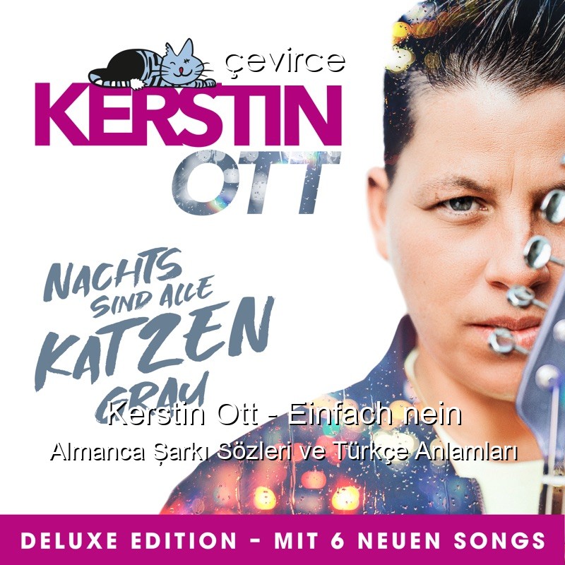 Kerstin Ott – Einfach nein Almanca Şarkı Sözleri Türkçe Anlamları