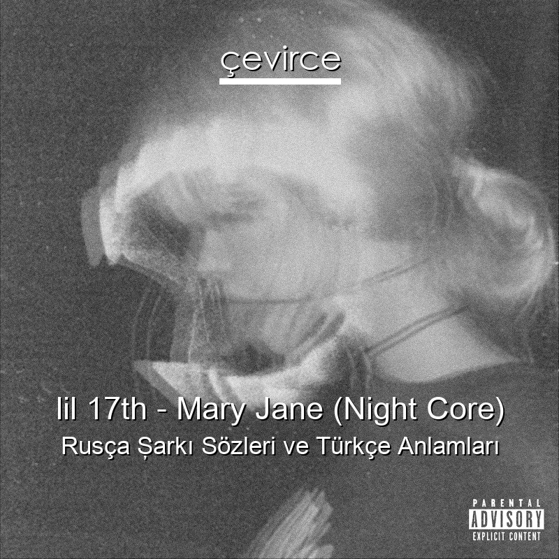 lil 17th – Mary Jane (Night Core) Rusça Şarkı Sözleri Türkçe Anlamları