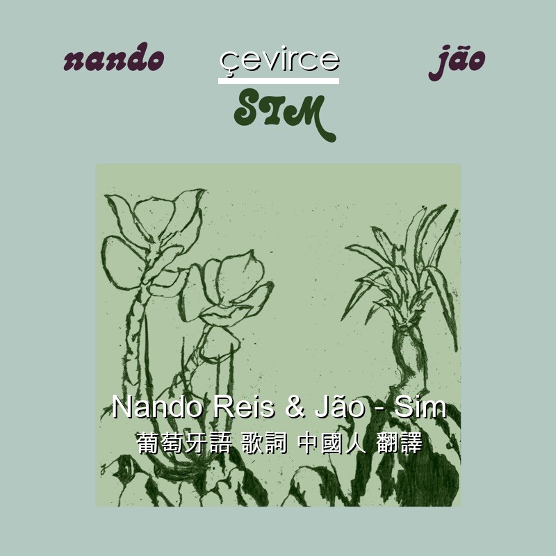 Nando Reis & Jão – Sim 葡萄牙語 歌詞 中國人 翻譯