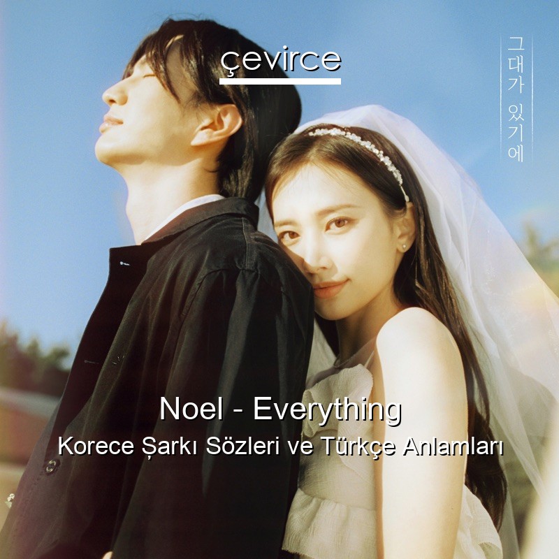 Noel – Everything Korece Şarkı Sözleri Türkçe Anlamları