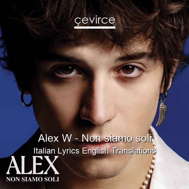 Alex W – Non siamo soli Italian Lyrics English Translations