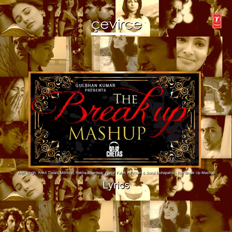 Arijit Singh, Ankit Tiwari, Mithoon, Rekha Bhardwaj, Rahat Fateh Ali Khan & Sona Mohapatra – The Break Up Mashup Lyrics