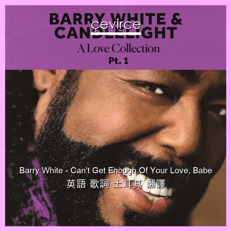 Barry White – Can’t Get Enough Of Your Love, Babe 英語 歌詞 土耳其 翻譯