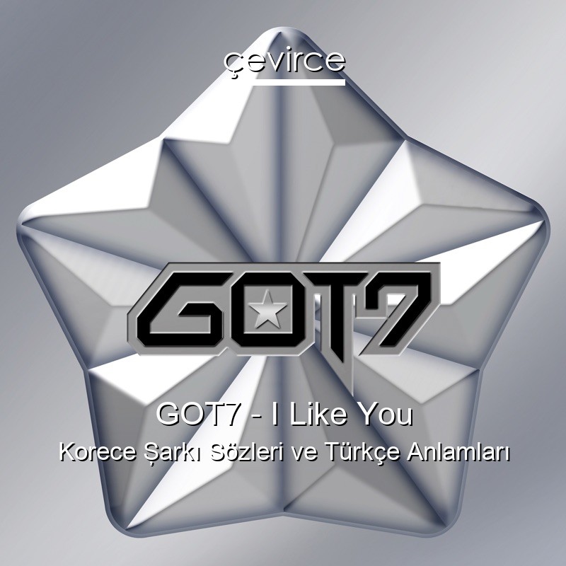 GOT7 – I Like You Korece Şarkı Sözleri Türkçe Anlamları