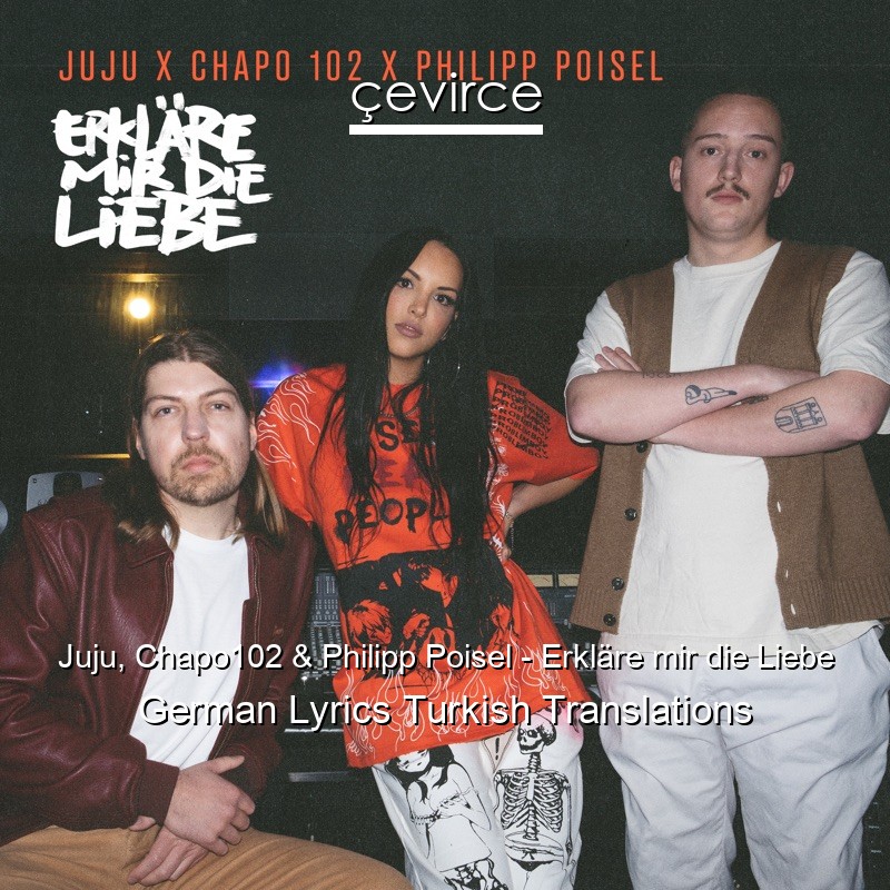 Juju, Chapo102 & Philipp Poisel – Erkläre mir die Liebe German Lyrics Turkish Translations