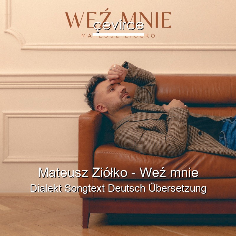 Mateusz Ziółko – Weź mnie Dialekt Songtext Deutsch Übersetzung