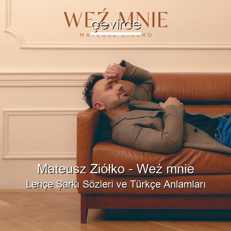 Mateusz Ziółko – Weź mnie Lehçe Şarkı Sözleri Türkçe Anlamları