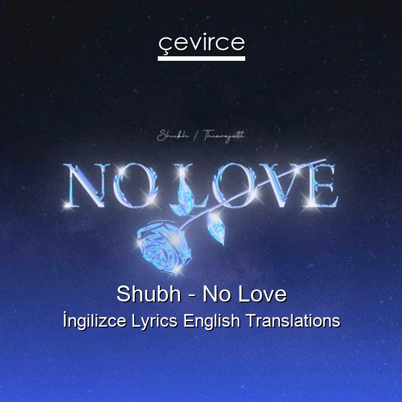 Shubh – No Love  Lyrics English Translations