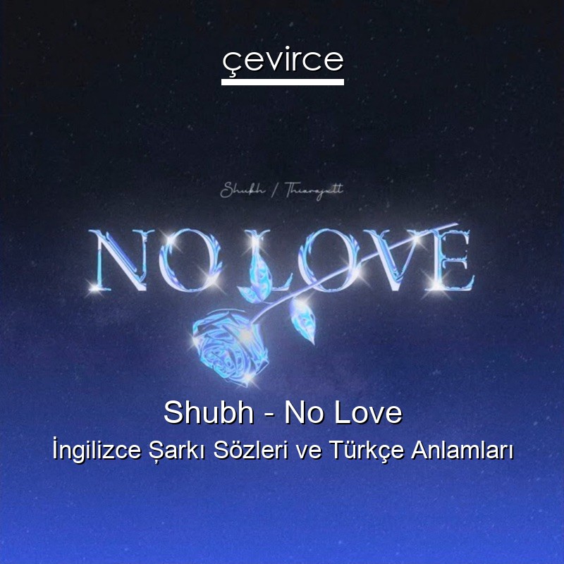 Shubh – No Love  Şarkı Sözleri Türkçe Anlamları