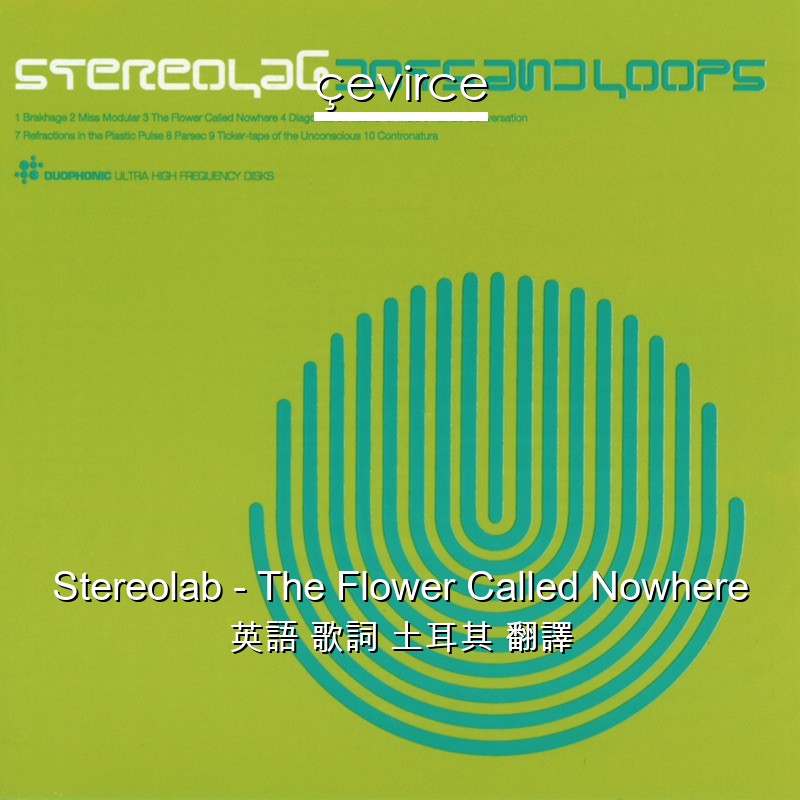 Stereolab – The Flower Called Nowhere 英語 歌詞 土耳其 翻譯