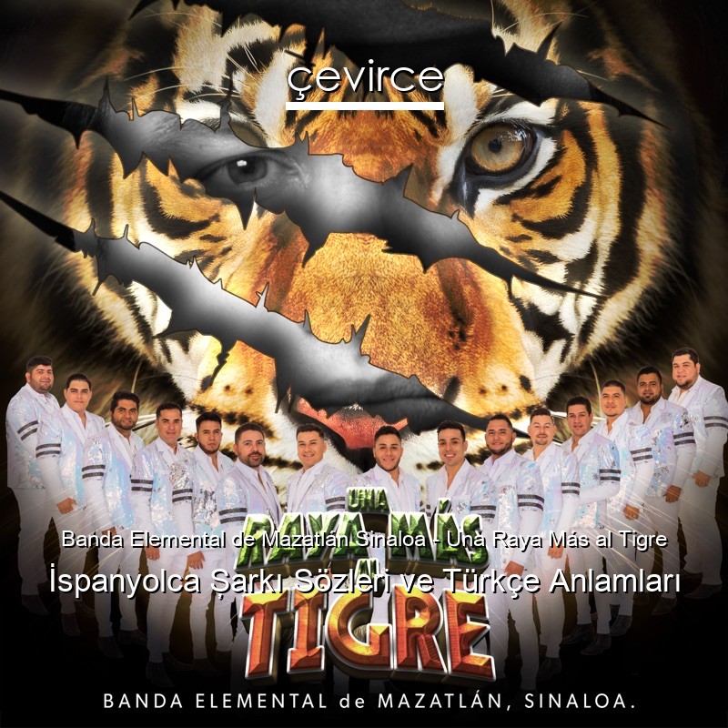 Banda Elemental de Mazatlán Sinaloa – Una Raya Más al Tigre İspanyolca Şarkı Sözleri Türkçe Anlamları