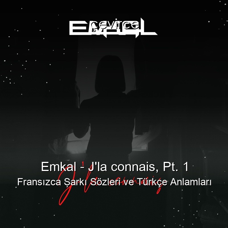 Emkal – J’la connais, Pt. 1 Fransızca Şarkı Sözleri Türkçe Anlamları