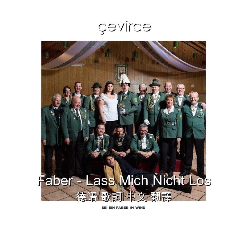 Faber – Lass Mich Nicht Los 德语 歌詞 中文 翻譯
