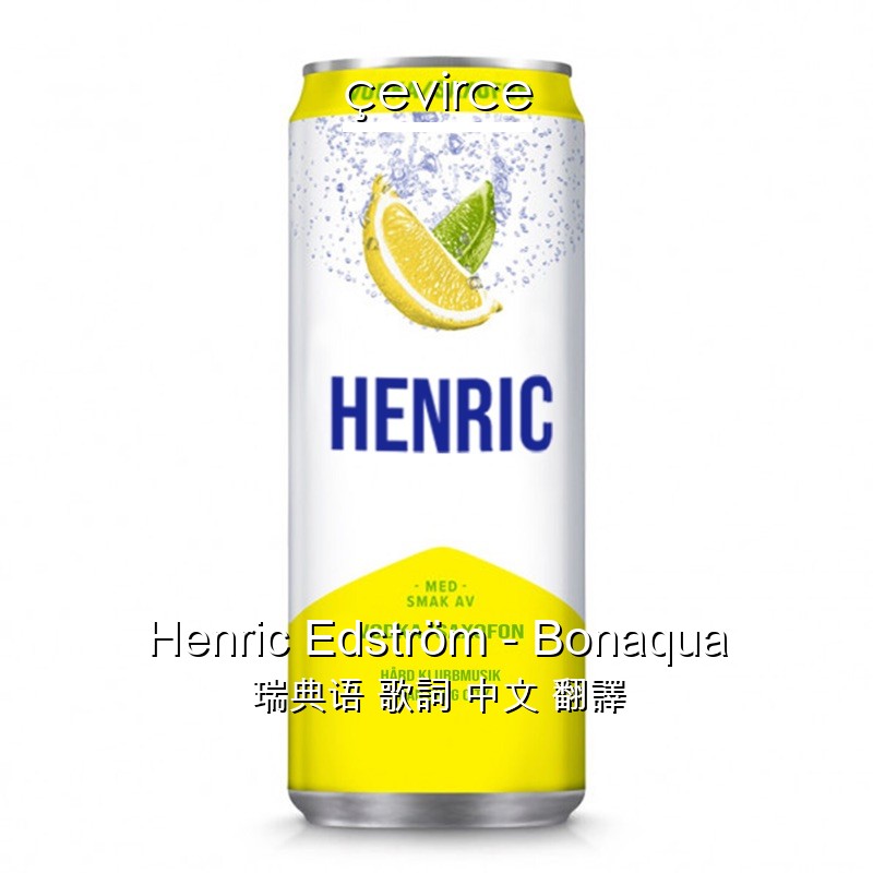 Henric Edström – Bonaqua 瑞典语 歌詞 中文 翻譯
