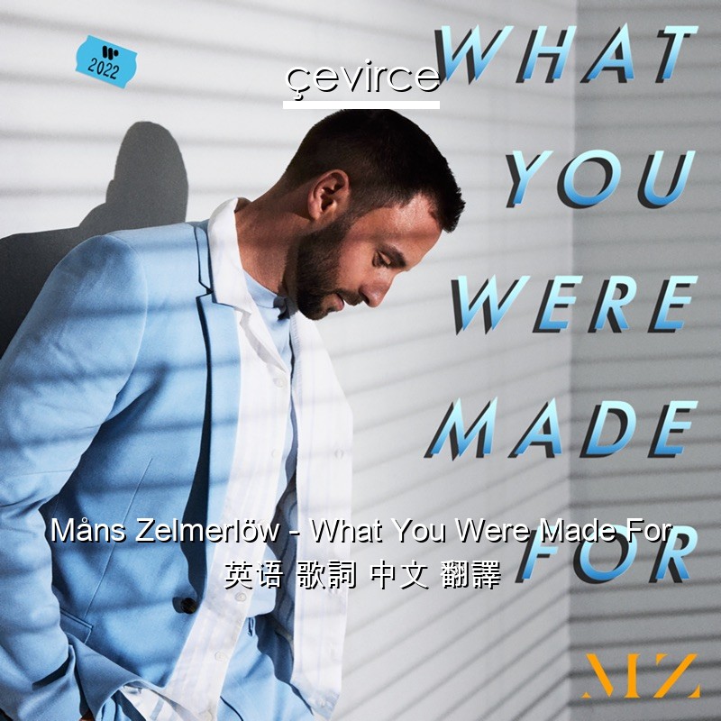 Måns Zelmerlöw – What You Were Made For 英语 歌詞 中文 翻譯