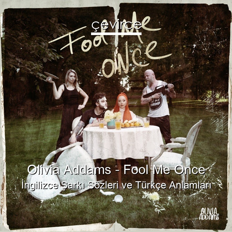 Olivia Addams – Fool Me Once İngilizce Şarkı Sözleri Türkçe Anlamları