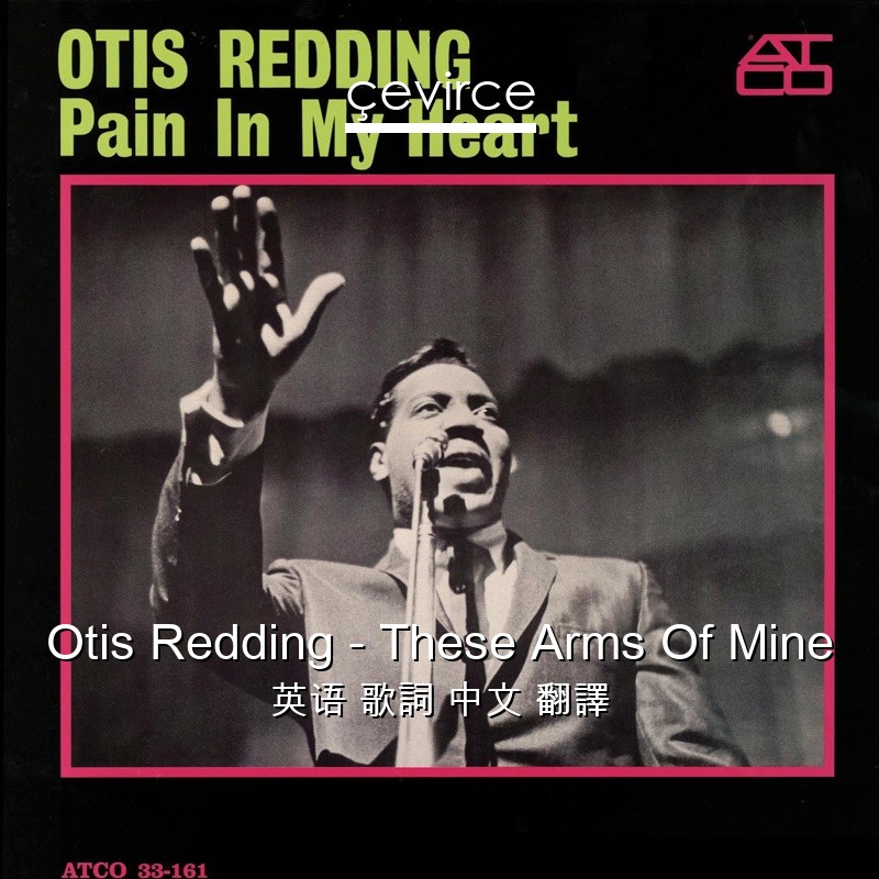 Otis Redding – These Arms Of Mine 英语 歌詞 中文 翻譯