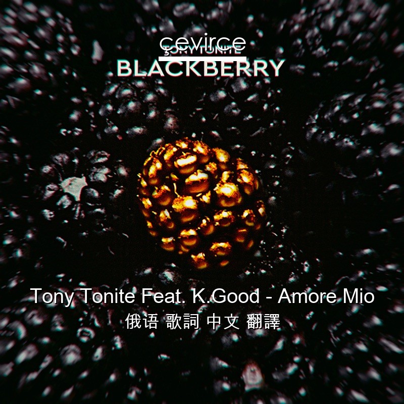 Tony Tonite Feat. K.Good – Amore Mio 俄语 歌詞 中文 翻譯
