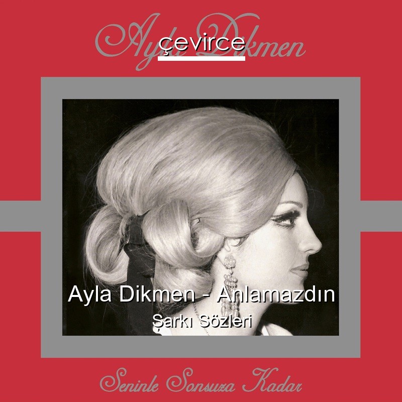 Ayla Dikmen – Anlamazdın Şarkı Sözleri