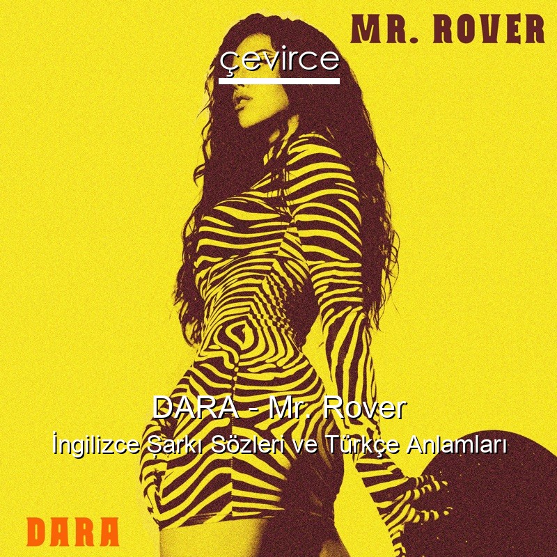 DARA – Mr. Rover İngilizce Şarkı Sözleri Türkçe Anlamları