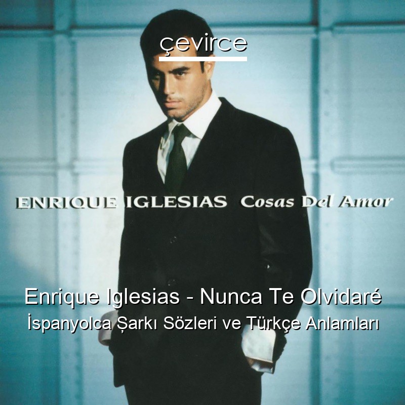 Enrique Iglesias – Nunca Te Olvidaré İspanyolca Şarkı Sözleri Türkçe Anlamları
