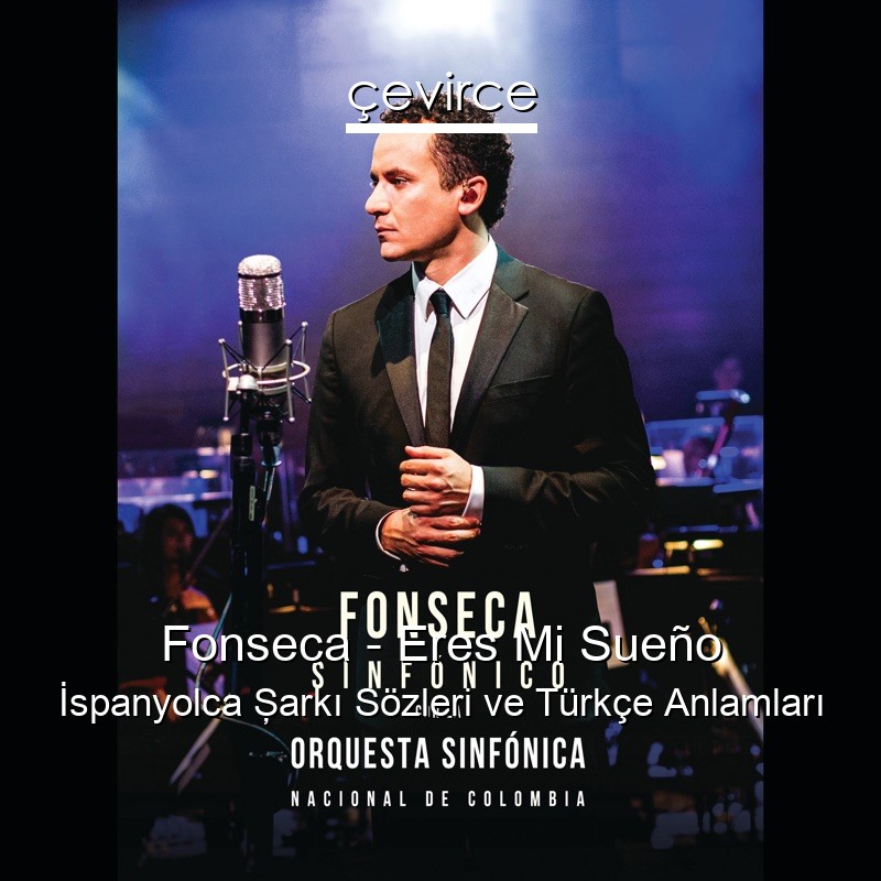 Fonseca – Eres Mi Sueño İspanyolca Şarkı Sözleri Türkçe Anlamları