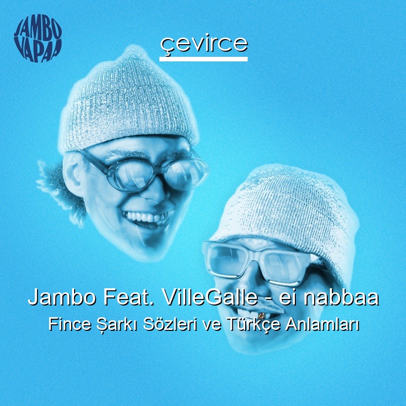 Jambo Feat. VilleGalle – ei nabbaa Fince Şarkı Sözleri Türkçe Anlamları