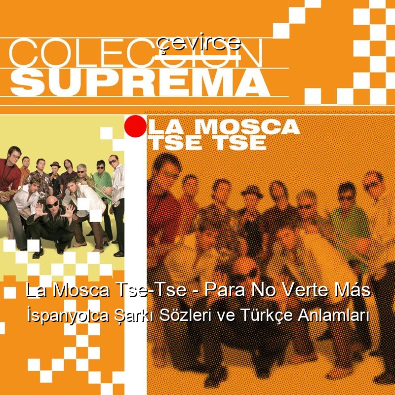 La Mosca Tse-Tse – Para No Verte Más İspanyolca Şarkı Sözleri Türkçe Anlamları