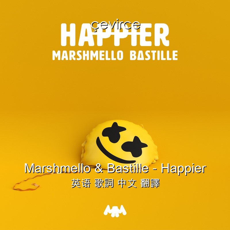 Marshmello & Bastille – Happier 英语 歌詞 中文 翻譯