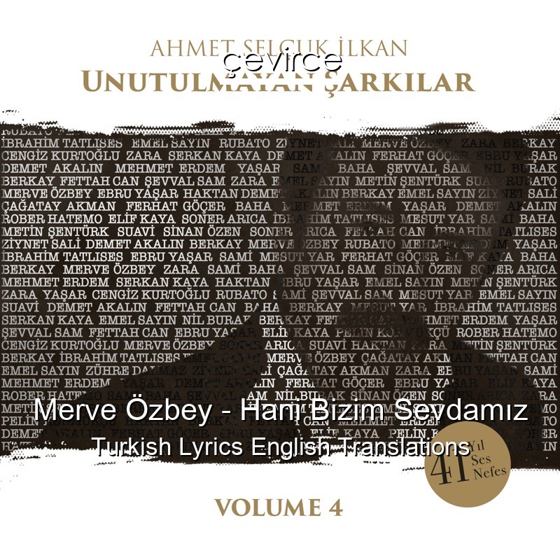 Merve Özbey – Hani Bizim Sevdamız Turkish Lyrics English Translations